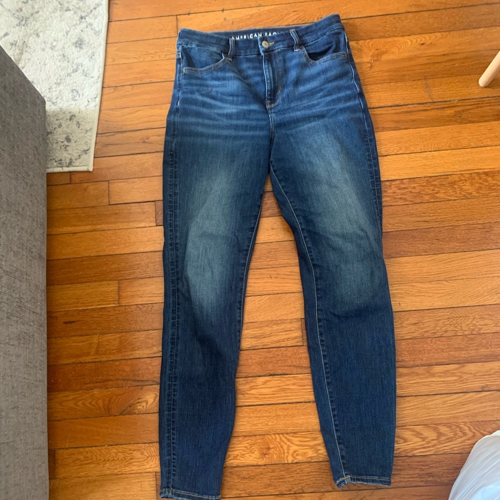 Size 8 American eagle high waisted curve love long jeans size 8